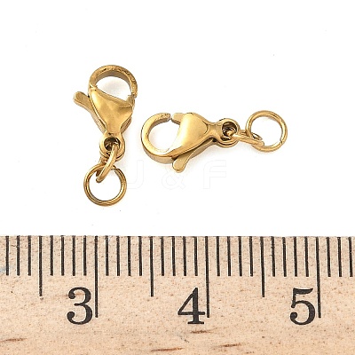 304 Stainless Steel Lobster Claw Clasps STAS-K313-01A-G-1