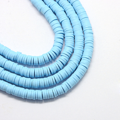 Handmade Polymer Clay Beads X-CLAY-R067-4.0mm-36-1