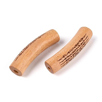 Natural Bocote Wood Beads WOOD-N021-09A-1