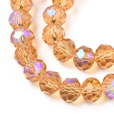 Electroplate Glass Beads Strands EGLA-A034-T1mm-L23-1