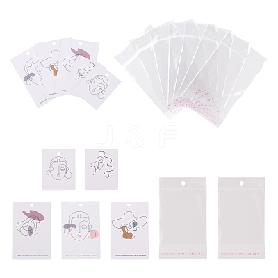 Cardboard Jewelry Display Cards DIY-LS0003-91-1
