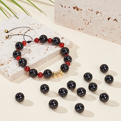 2 Strands Natural Black Tourmaline Beads Strands G-OC0004-93-1