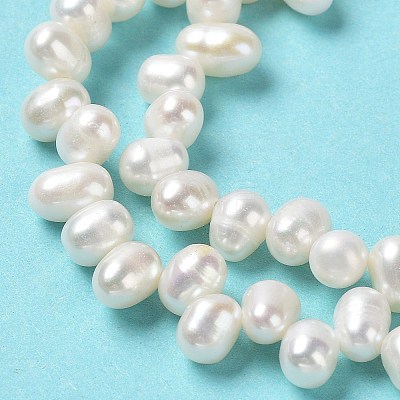 Natural Cultured Freshwater Pearl Beads Strands PEAR-J007-86-1