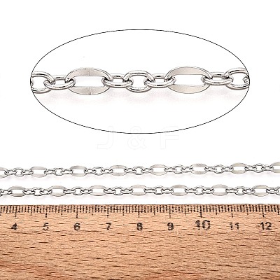 304 Stainless Steel Oval Link Chains CHS-Q009-15P-1