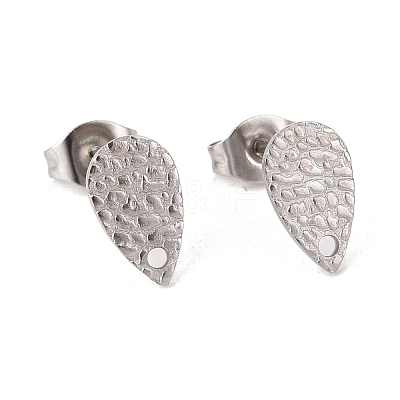 Non-Tarnish 304 Stainless Steel Stud Earring Findings STAS-O119-29P-1