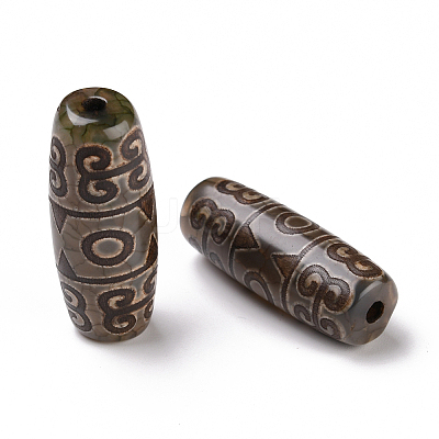 Tibetan Style dZi Beads X-TDZI-E004-25-1