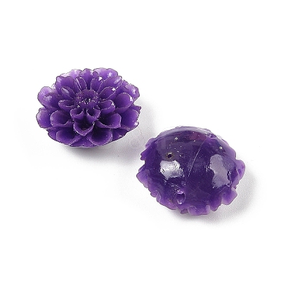 Synthetic Coral 3D Flower Rose Beads CORA-L046-D04-1