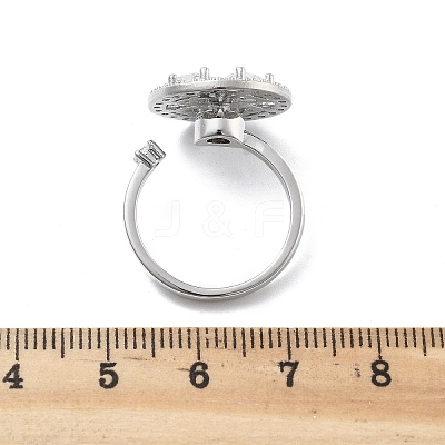 Rotatable Open Cuff Rings for Women RJEW-S402-07P-1