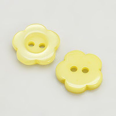 Resin Buttons RESI-D031-11mm-07-1