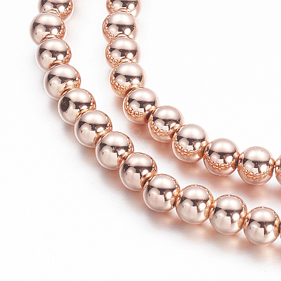 Electroplate Non-magnetic Synthetic Hematite Beads Strands G-A170-04D-RG-1