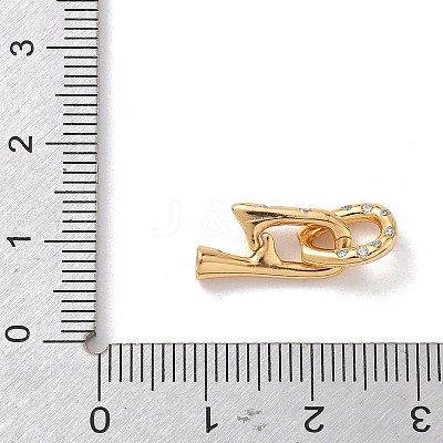 925 Sterling Silver Micro Pave Clear Cubic Zirconia Fold Over Clasps SE-CBAF1B0-03G-1