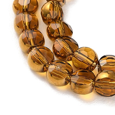 Electroplate Glass Beads Strands EGLA-A040-01F-1