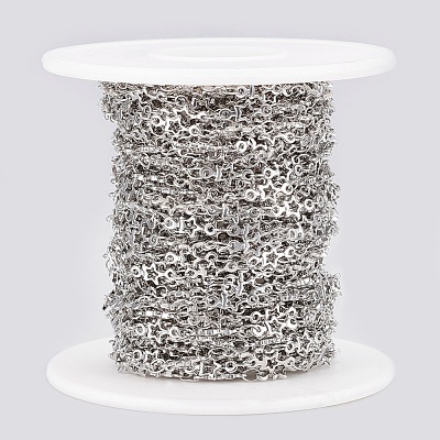 Tarnish Resistant 304 Stainless Steel link Chains CHS-K007-09P-1