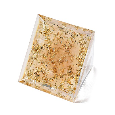 Orgonite Pyramid Resin Energy Generators DJEW-D013-01G-1