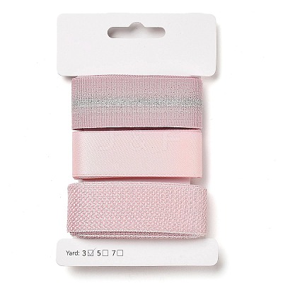 9 Yards 3 Styles Polyester Ribbon SRIB-A014-B17-1