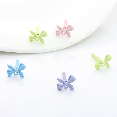 40Pcs Spray Painted Alloy Stud Earring Findings FIND-SP0005-51-1