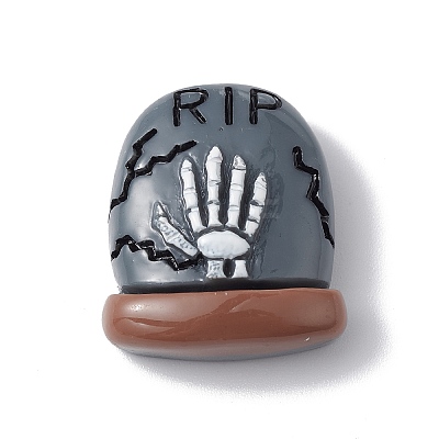 Halloween Theme Opaque Resin Cabochons X-RESI-E035-01C-1