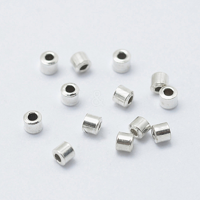 DanLingJewelry 925 Sterling Silver Crimp Beads STER-DL0001-01-1