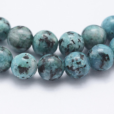 Natural Dyed Sesame Jasper Beads Strands G-E443-A02-1