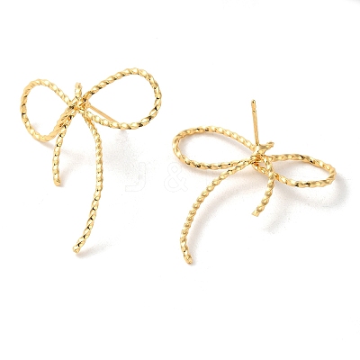 Brass Stud Earrings for Women EJEW-F334-03G-02-1