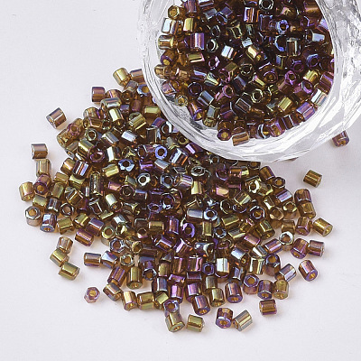 8/0 Two Cut Glass Seed Beads SEED-S033-04A-01-1