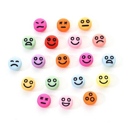 Opaque Acrylic Beads MACR-YW0001-22B-1