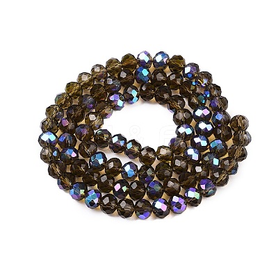 Electroplate Glass Beads Strands EGLA-A044-T6mm-L16-1