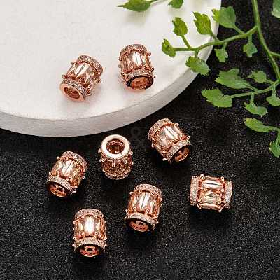 Cubic Zirconia Beads ZIRC-C001-1RG-1