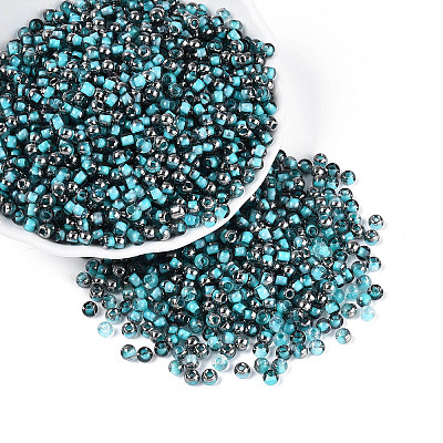 Transparent Inside Colours Glass Seed Beads SEED-T007-19A-07-1