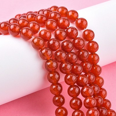 Natural Carnelian Beads Strands G-C076-8mm-2A-1