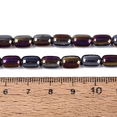 Electroplate Transparent Glass Beads Strands EGLA-Q132-03B-A01-1