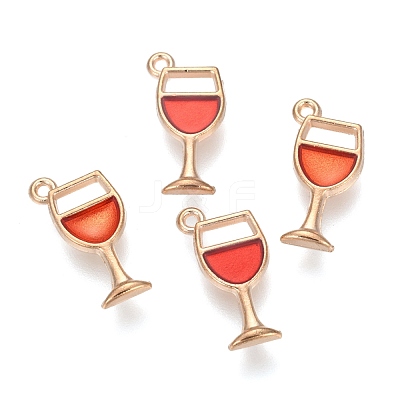 Alloy Enamel Pendants ENAM-G124-06B-1