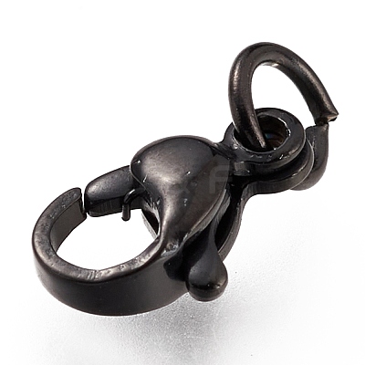304 Stainless Steel Lobster Claw Clasps Ion Plating(IP) STAS-G240-01B-EB-1