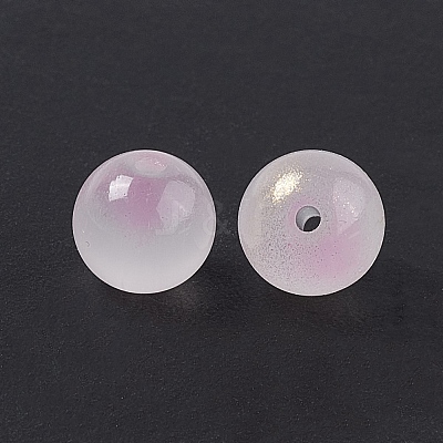 Glass Imitation Jade Beads GLAA-P029-03A-1