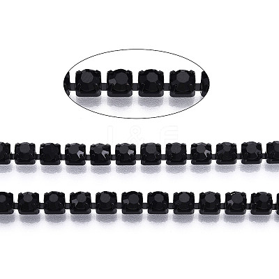 Electrophoresis Iron Rhinestone Strass Chains CHC-Q009-SS16-B01-1