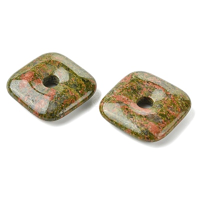 Natural Unakite Pendants GG-D003-B02-05-1