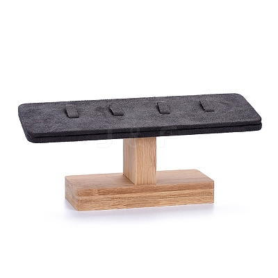 T-Bar Microfiber Cloth Ring Display Stands RDIS-I002-01B-1