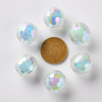 Transparent Acrylic Beads TACR-S152-14B-A07-1