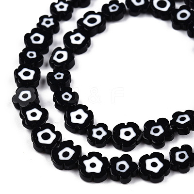Handmade Evil Eye Lampwork Beads Strands LAMP-N029-018-09-1