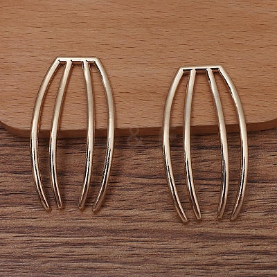 Alloy Hair Comb Findings OHAR-PW0001-398KCG-1