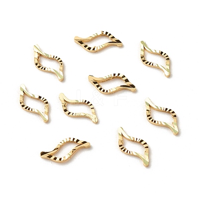 Brass Linking Rings KK-F831-012G-RS-1