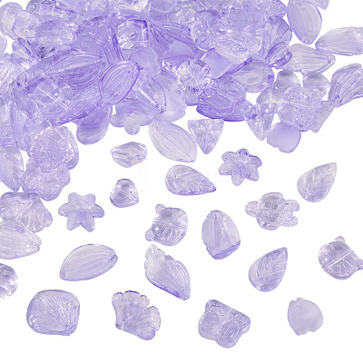 125G Gradient Color Transparent Glass Beads GLAA-TA0003-58E-1