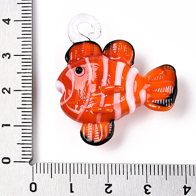 Handmade Lampwork Pendants LAMP-T021-24E-1