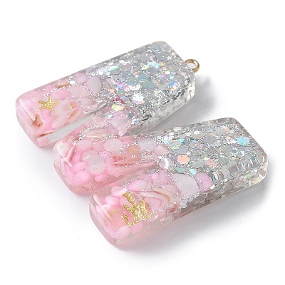 Resin Pendants RESI-B029-01P-M-1