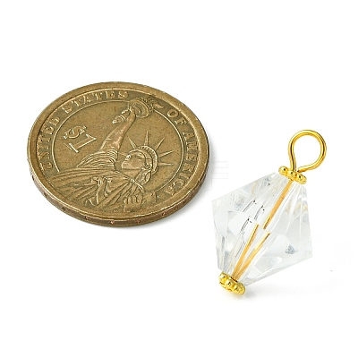Acrylic Pendant with Iron Flat Head Pins PALLOY-JF02248-02-1