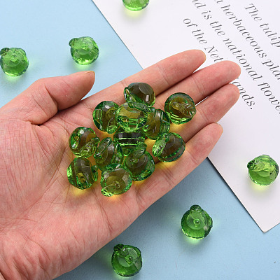 Transparent Acrylic Pendants TACR-T024-05B-925-1
