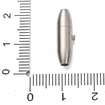 304 Stainless Steel Locking Tube Magnetic Clasps STAS-A151-02A-P-1