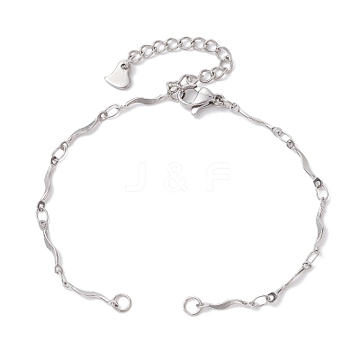 304 Stainless Steel Bracelet Makings AJEW-JB01287-01-1
