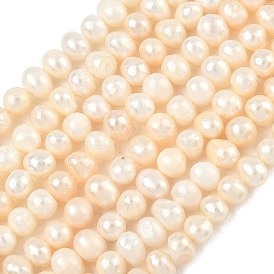 Natural Cultured Freshwater Pearl Beads Strands PEAR-RM241213-1-1