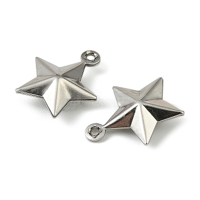 304 Stainless Steel Charms. Star Charm X-STAS-A190-05P-1